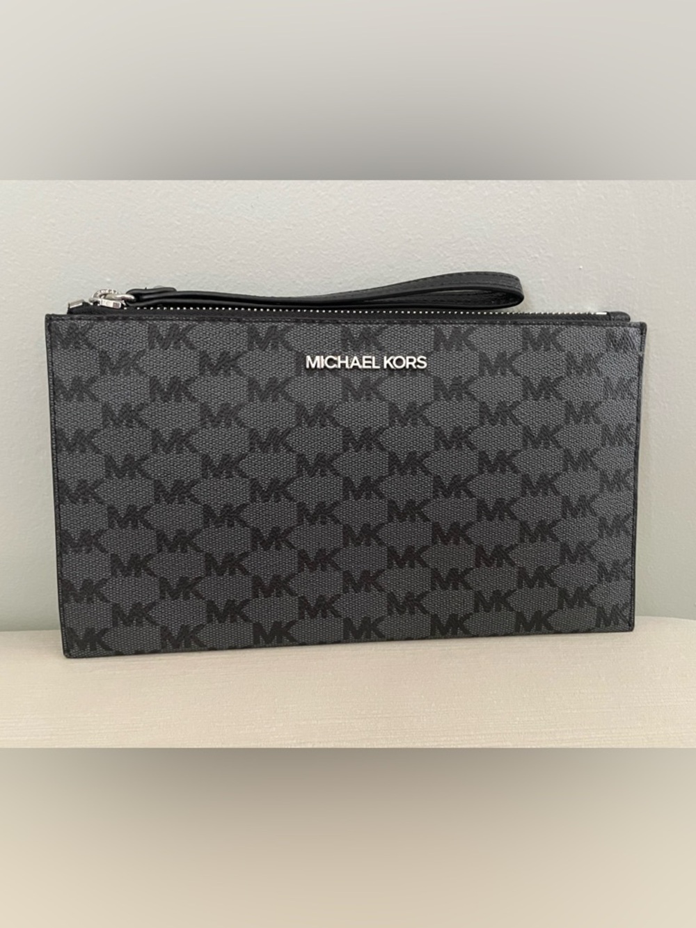 Michael Kors Black Quilted Interior with Branded Lining